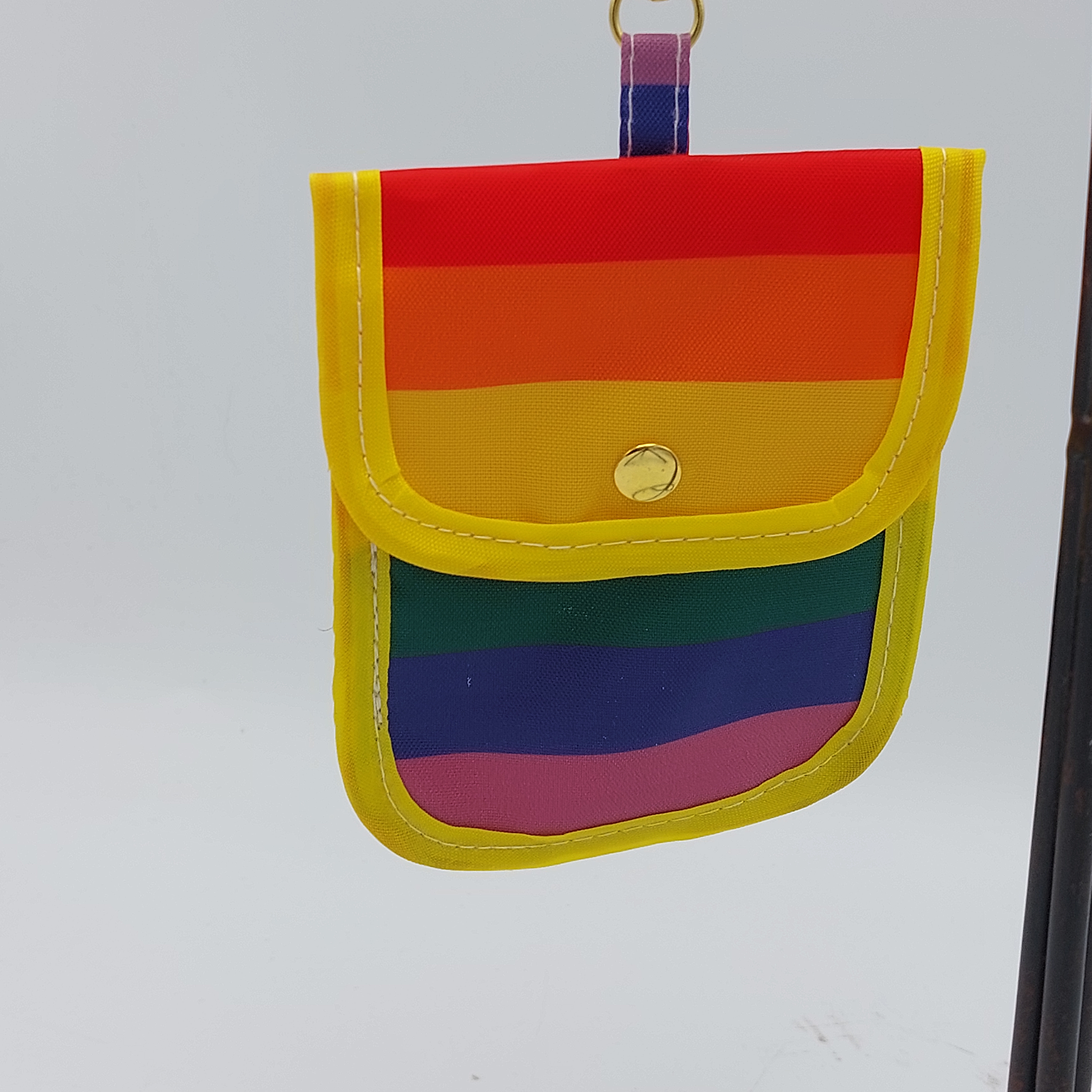 Tasje voor mondkapje & handgel, regenboog