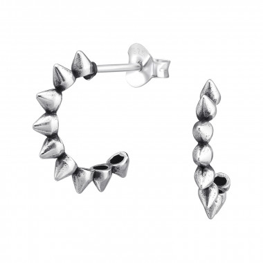 Oorring 'Halve hoepel spikes'