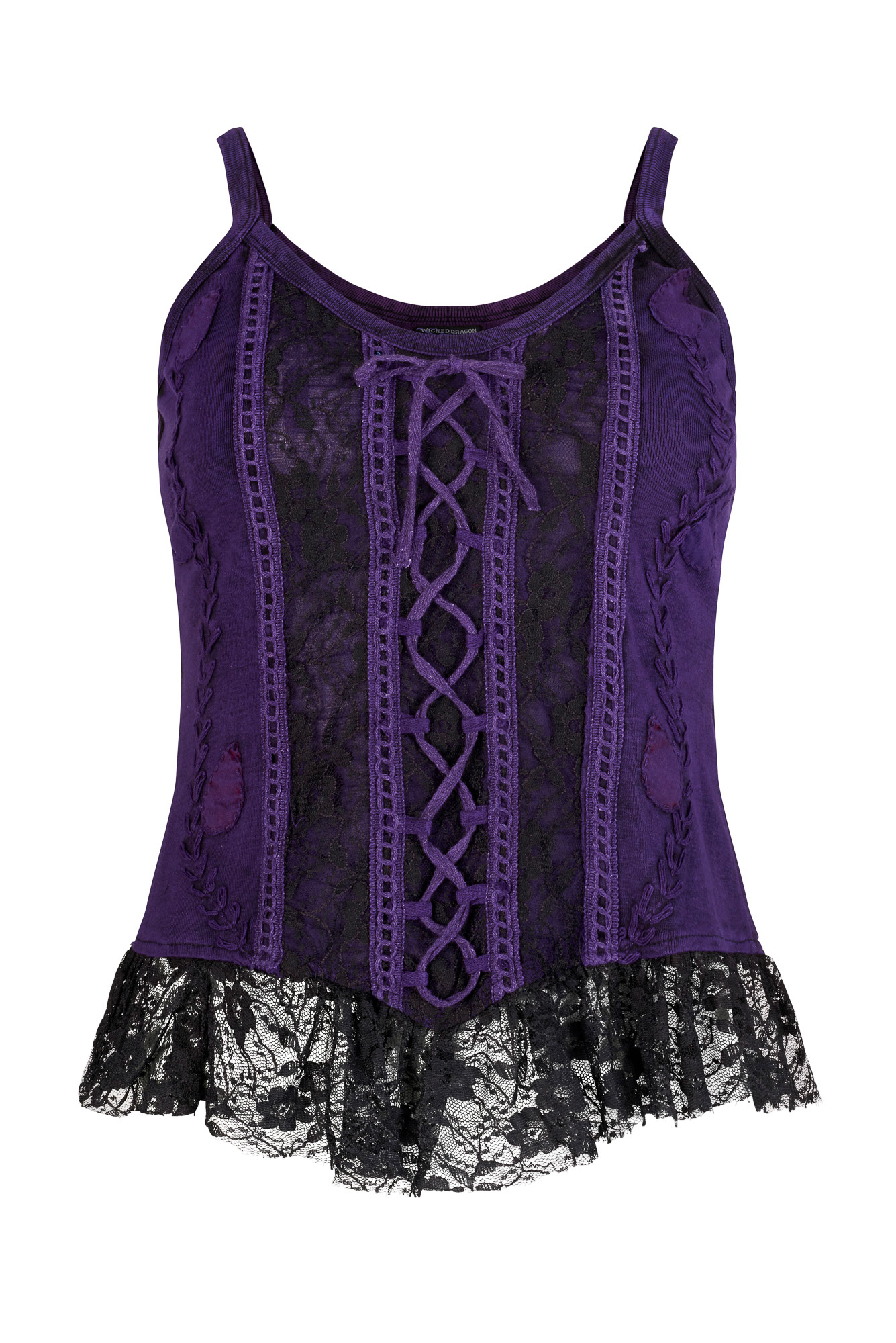 Corset top, paars