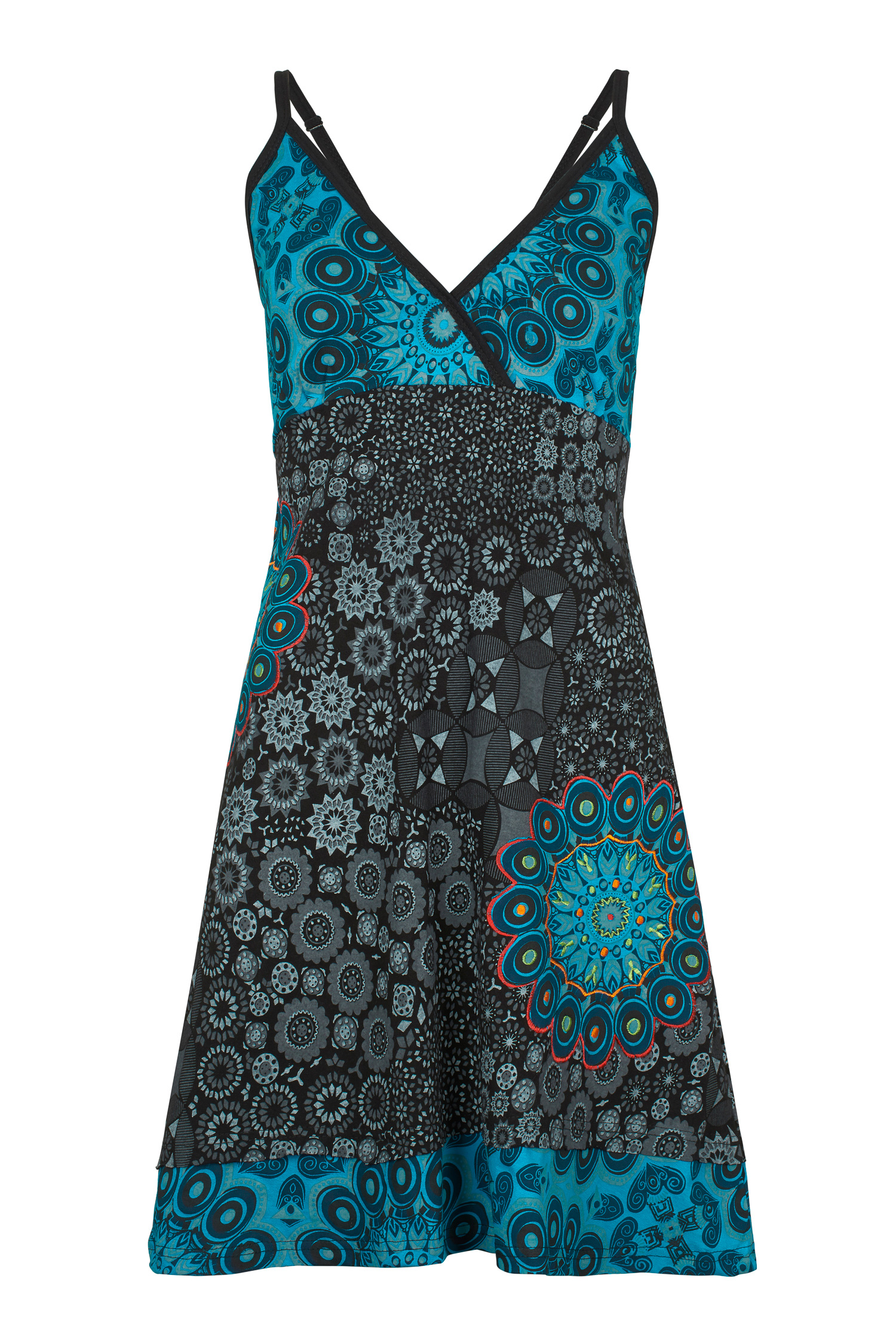 kleedje met mandalaprint, blauw