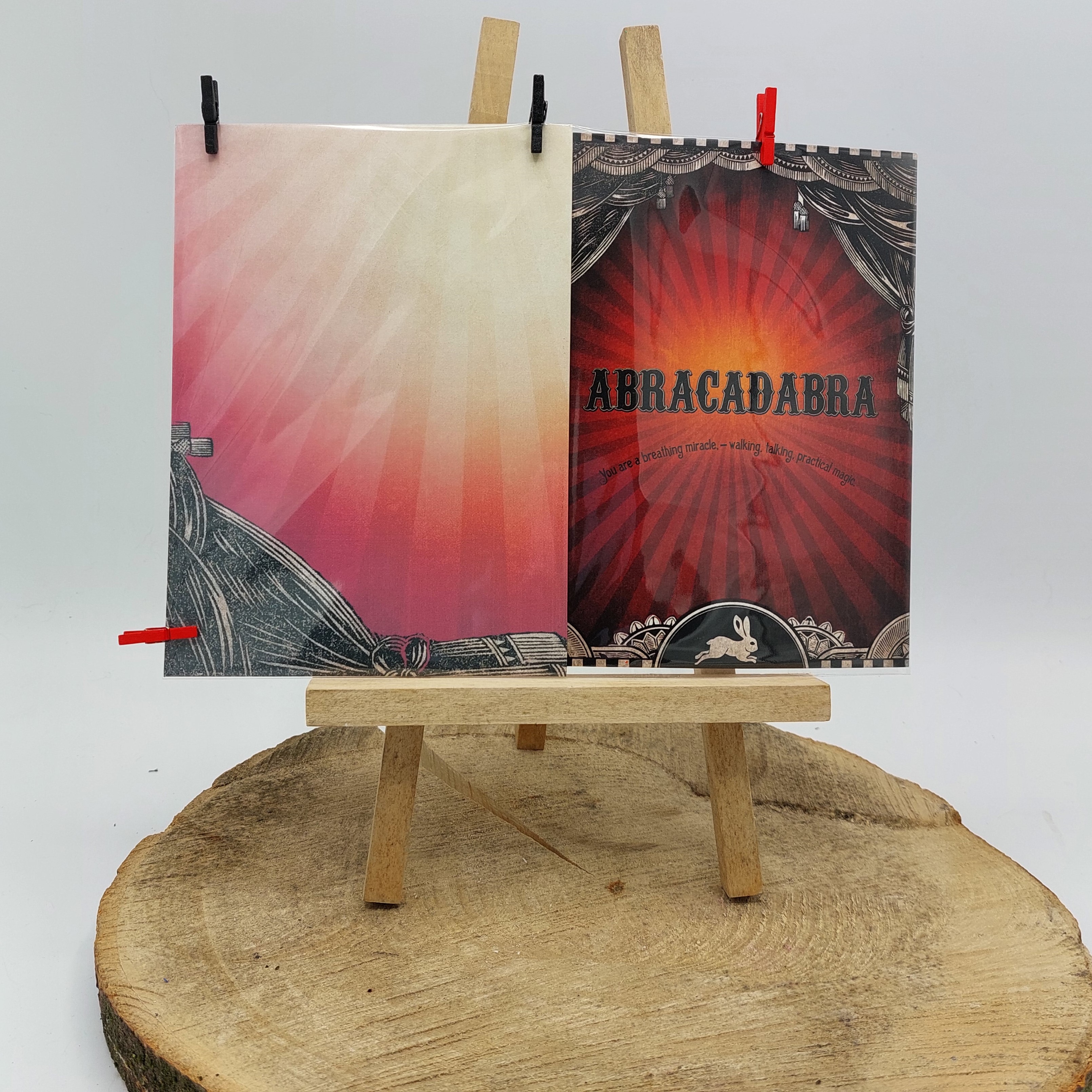 Wenskaart, 'Abracadabra'
